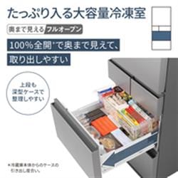 Panasonic 冷蔵庫 [AIエコナビ][奥まで見えるフルオープン]【5ドア/左
