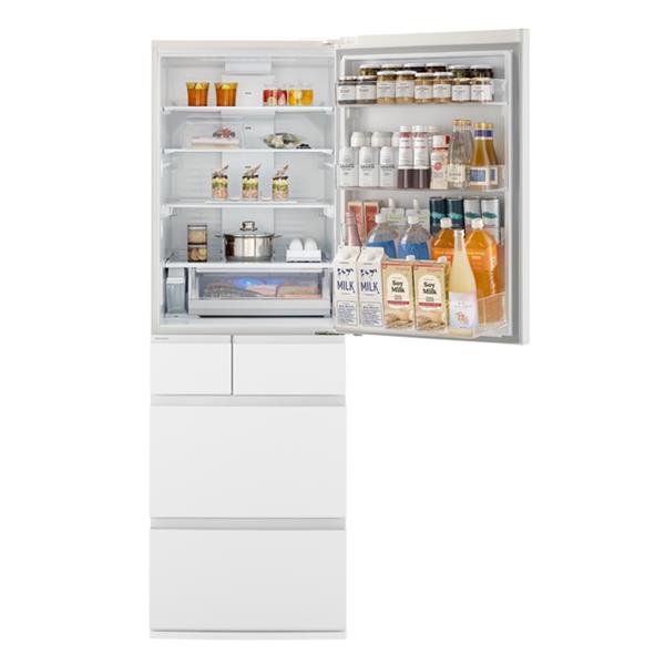 Panasonic NR-E46HV2-W 冷蔵庫 5ドア 右開き 457L 野菜室が