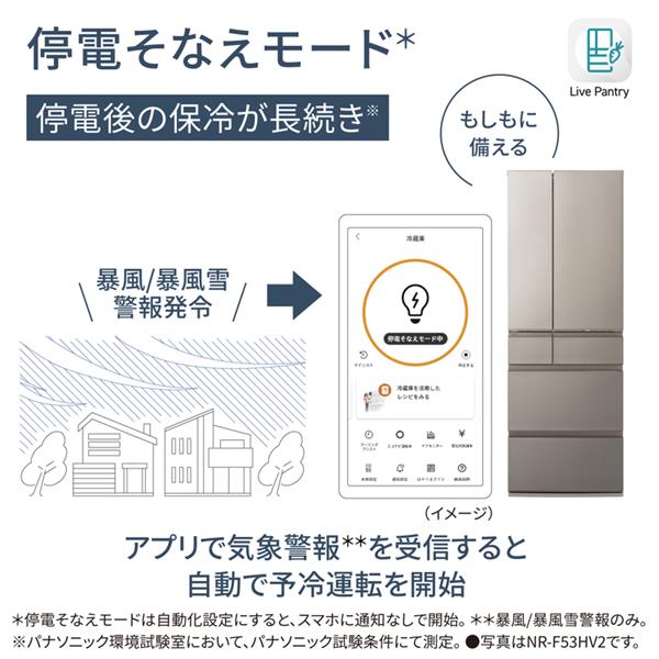 Panasonic 冷蔵庫 5ドア 右開き 457L 野菜室が真ん中 ヘアライン
