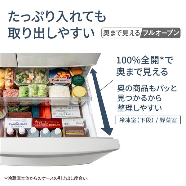 1924設置まで対応 Panasonic　大型冷蔵庫　人気モデル　451L Panasonic 冷蔵庫 6ドア 観音開き 451L ハーモニーホワイト
