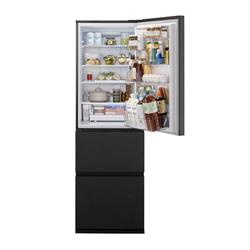 Panasonic 冷蔵庫[奥行うす型]【3ドア/左開き/365L/ストーンブラック