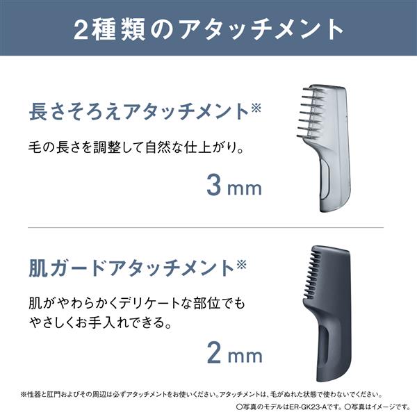 Panasonic ボディトリマー 乾電池式 全身 VIO AC100V～240V ER