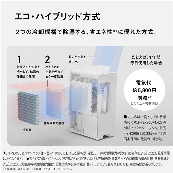 【美品 16畳】除湿機 パナソニック ハイブリッド方式 パナソニック Panasonic 衣類乾燥除湿機 ハイブリッド方式 8～16畳目安