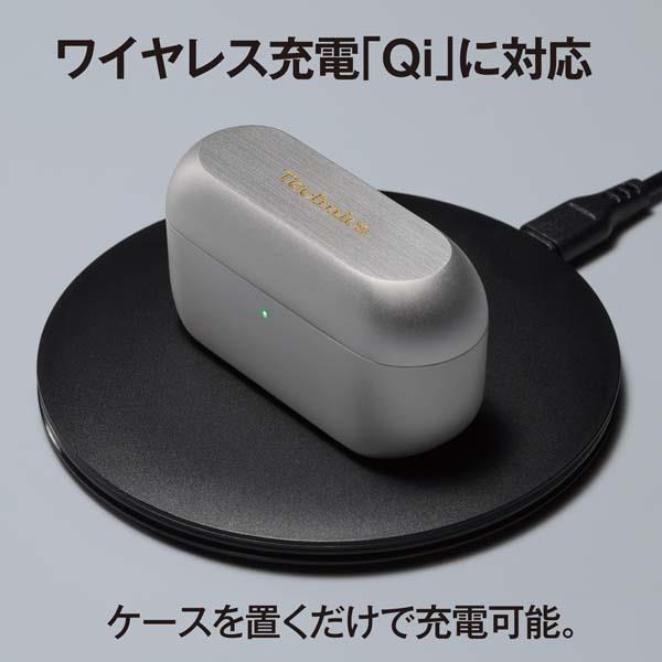 【美品】ワイヤレスイヤホン ゴールド TECHNICS 完全ワイヤレスイヤホン ［ワイヤレス(左右分離
