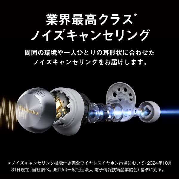 Technics ワイヤレスイヤホン　ノイズキャンセリング Amazon.co.jp: テクニクス ワイヤレスイヤホン EAH-AZ80-S