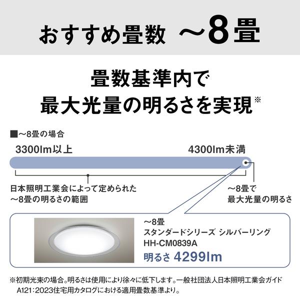 パナソニック LEDシーリングライト スタンダードシリーズ シルバー