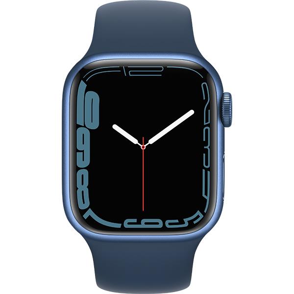 Apple Watch Series 7（GPS + Cellularモデル）- 41mmブルーアルミニウムケースとアビスブルースポーツバンド -  レギュラー MKHU3J-A