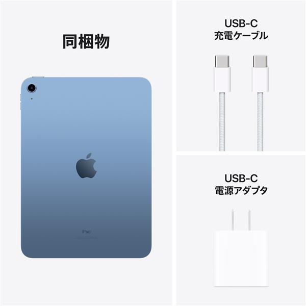 Apple MPQ13J-A iPad【10.9インチ/第10世代/Wi-Fi/64GB/ブルー/2022年