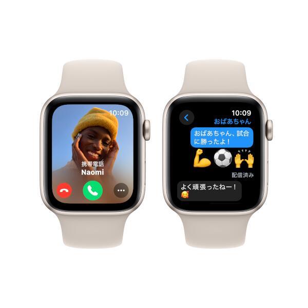 Apple MRE43J-A Apple Watch SE（GPSモデル）- 44mmスターライト ...