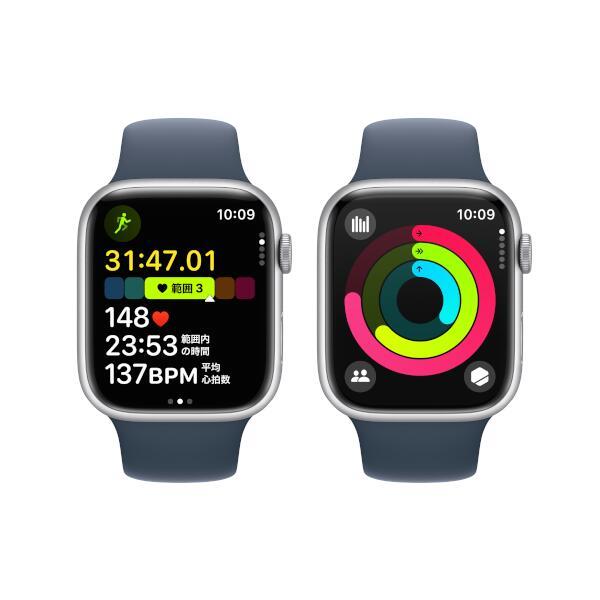 Apple MR9E3J-A Apple Watch Series 9（GPSモデル）- 45mmシルバー