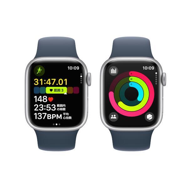 Apple MR903J-A Apple Watch Series 9（GPSモデル）- 41mmシルバー