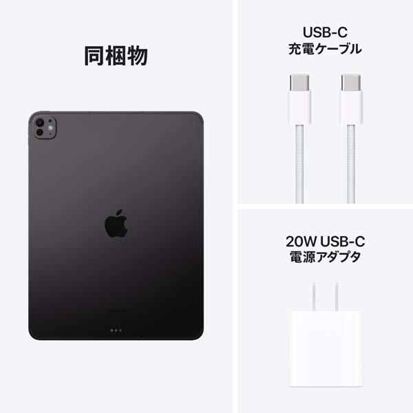 Apple MVX43J-A iPad Pro【13インチ/第7世代/Wi-Fi/512GB/スペースブラック/標準ガラス搭載/2024年5月モデル】  | ノジマオンライン