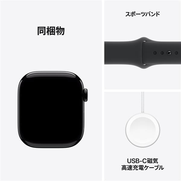APPLE Apple Watch Series 10（GPSモデル）- 42mmジェットブラック
