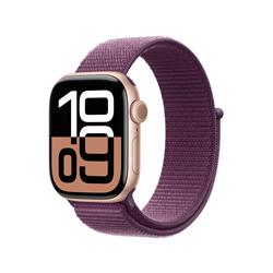 Apple MWWK3J-A Apple Watch Series 10（GPSモデル）- 42mmローズゴールドアルミニウムケースとプラムスポーツループ  | ノジマオンライン