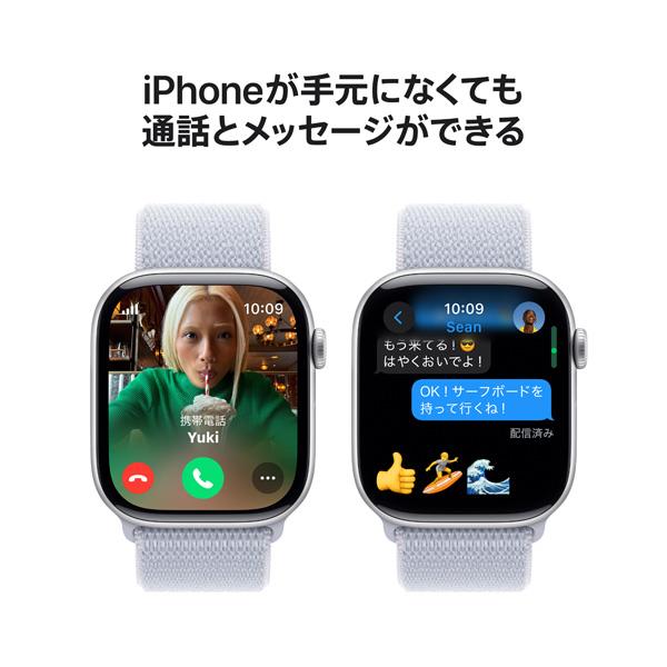 APPLE Apple Watch Series 10（GPS + Cellularモデル）- 46mmシルバー