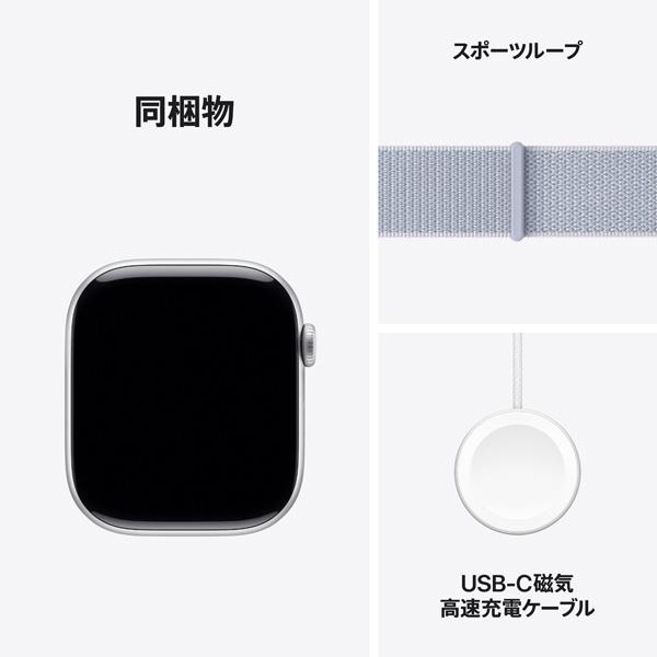 APPLE Apple Watch Series 10（GPS + Cellularモデル）- 46mmシルバー