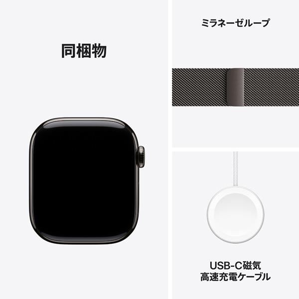 APPLE Apple Watch Series 10（GPS + Cellularモデル）- 42mmスレート