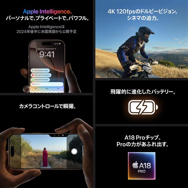 apple様翌日 Apple iPhone 16 Pro Max 1TB ホワイトチタニウム MYWR3J-A | ノジマ