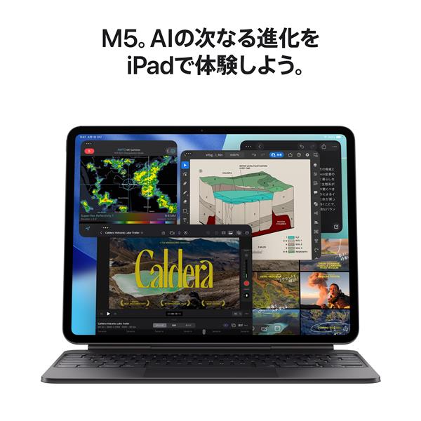 【新古品】Apple iPad Pro 13インチ セルラー 1TB 2025年 ME8F4J/A シルバー【お取り寄せ商品（３週間から４週間程度での入荷、発送）】 Apple 13インチ iPadPro Wi-Fi + Cellularモデル 1TB(標準ガラス搭載