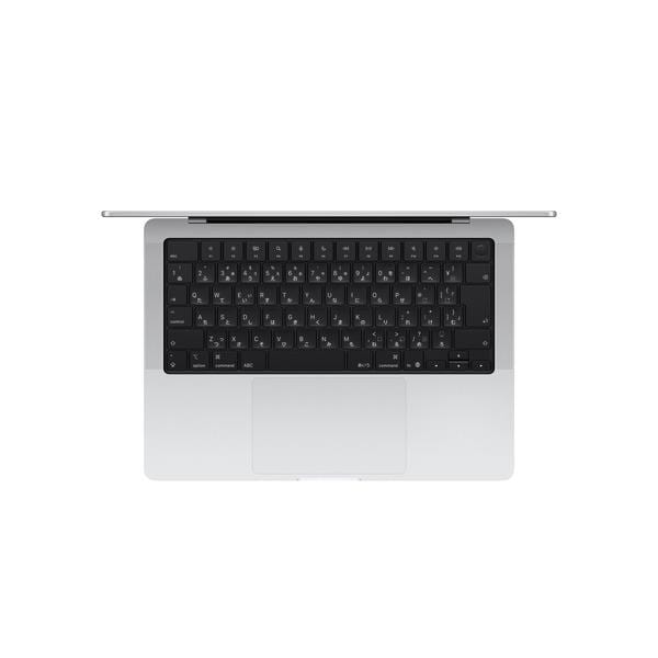 MacBook Pro M5、シルバー、512GB SSD、10コアGPU、16GBメモリ搭載。 Apple 14インチMacBook Pro 10コアCPUと10コアGPUを搭載したApple M5