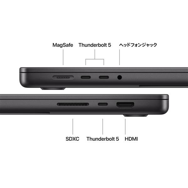 Apple 16インチMacBook Pro: 18コアCPUと32コアGPUを搭載したApple M5
