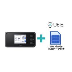 モバイルルーターAterm【海外対応SIM付/5G/高速通信/連続通信約8時間(5G/4G)/連続待受約800時間/ブラック/2023年3月モデル】  PAMR51FNST