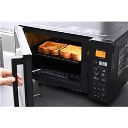 YAMAZEN オーブンレンジ 16L フラット庫内 自動メニュー ブラック NERS