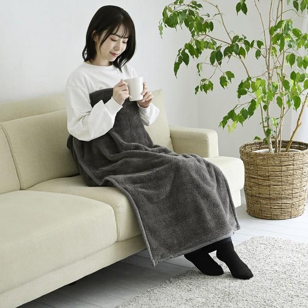 YAMAZEN すっぽり電気ひざ掛け[100×70cm/足入れすっぽりポケット