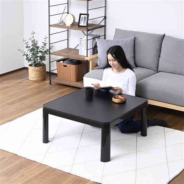 YAMAZEN 75cm角カジュアルこたつ NCK-7575-BK-BR | ノジマオンライン