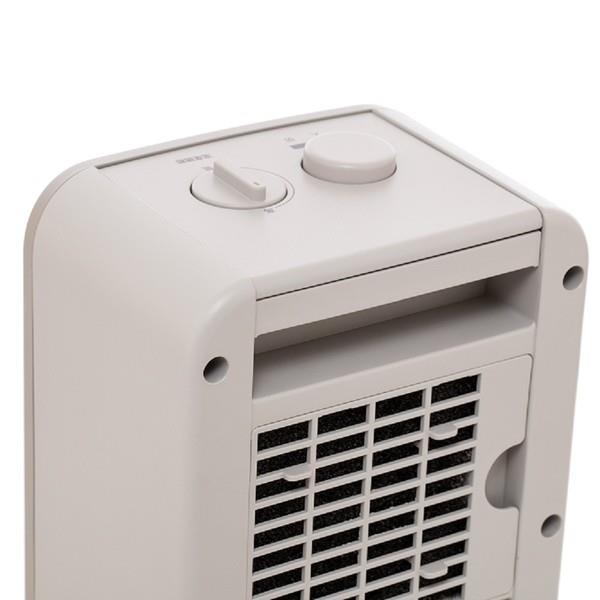 YAMAZEN 温度調節付きミニセラミックファンヒーター[600W/速暖/温風