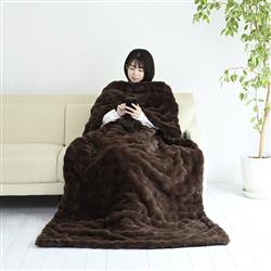 YAMAZEN ハンズフリー掛敷電気毛布180×110cm YPK-FUSM40-T | ノジマ