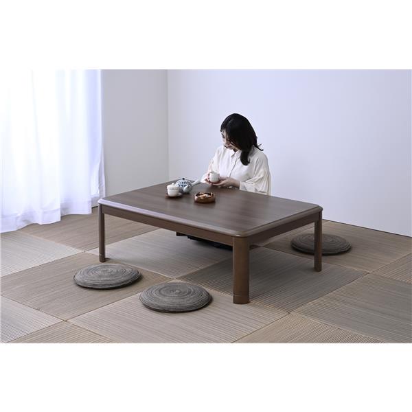 家具調こたつ 120cm×80cm 継脚付 YAMAZEN 継ぎ脚付120×80cm家具調こたつ GKR-F1203H-WBR | ノジマオンライン