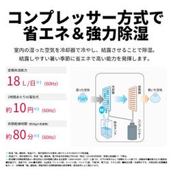 SHARP CV-R180-W 衣類乾燥除湿機【コンプレッサー方式/16L 