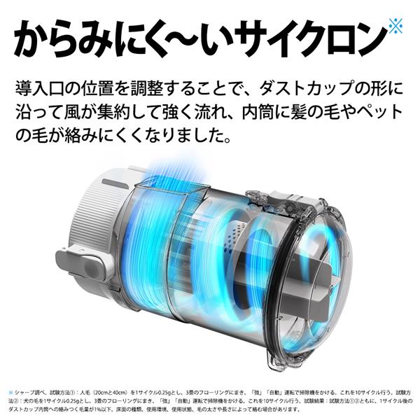 SHARP EC-SR9-W RACTIVE Air POWER スティッククリーナー