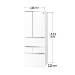 SHARP プラズマクラスター冷蔵庫 6ドア 観音開き 505L ラ