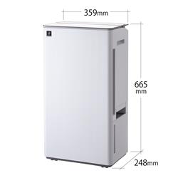 SHARP CV-T190-W 衣類乾燥除湿機 コンプレッサー方式 除湿量16L