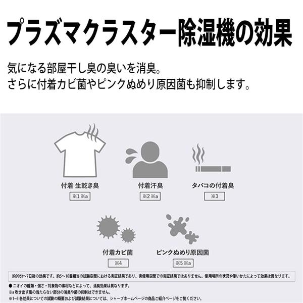 SHARP 衣類乾燥除湿機 コンプレッサー方式 除湿量9.0L プラズマ