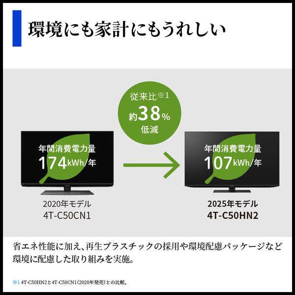 SHARP テレビAQUOS(アクオス)HN2ライン【50V型/GoogleTV搭載】 4T