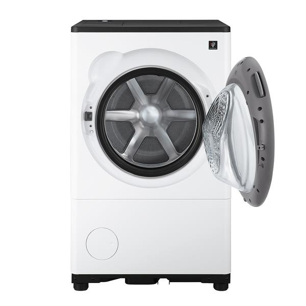 SHARP ドラム式洗濯機 [右開き/洗濯8kg/乾燥4kg/ラスターホワイト