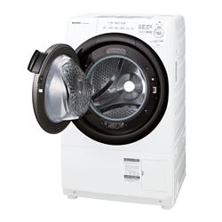 SHARP ドラム式洗濯機 [左開き/洗濯7kg/乾燥3.5kg/ホワイト系］ ☆大型