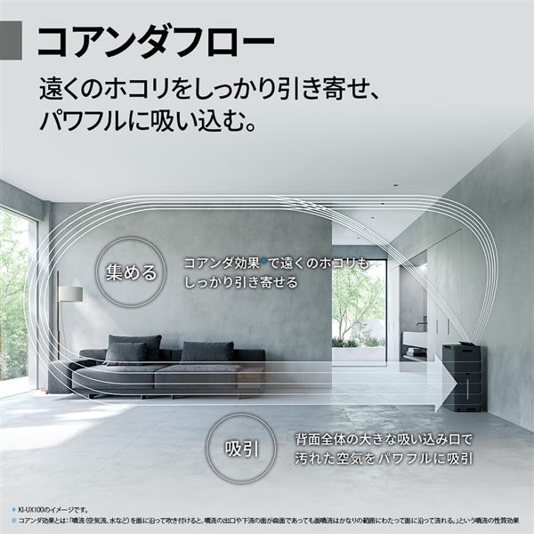 SHARP 加湿空気清浄機 適用畳数：空清34畳・加湿25畳 グレー系 KI-UX75