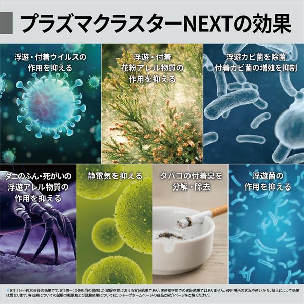 SHARP 加湿空気清浄機 適用畳数：空清31畳・加湿21畳 ホワイト系