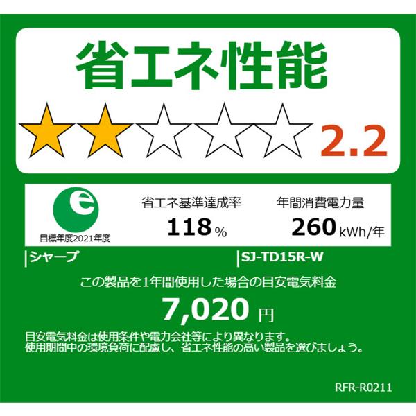 SHARP 冷蔵庫[インバーター搭載 霜取り不要]【2ドア/つけかえ