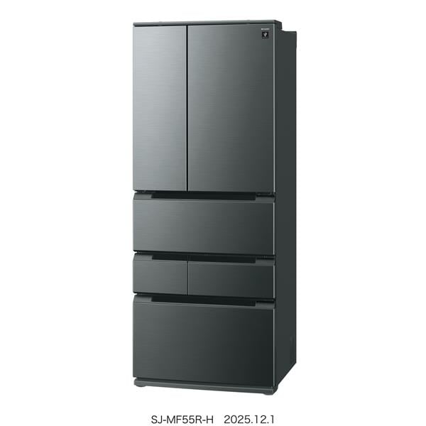 SHARP 冷蔵庫 FiT63シリーズ [6ドア/観音開き/545L/ダスクダークメタル