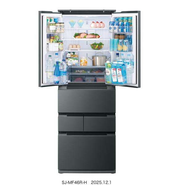 SHARP 冷蔵庫 FiT63シリーズ [6ドア/観音開き/457L/ダスクダークメタル