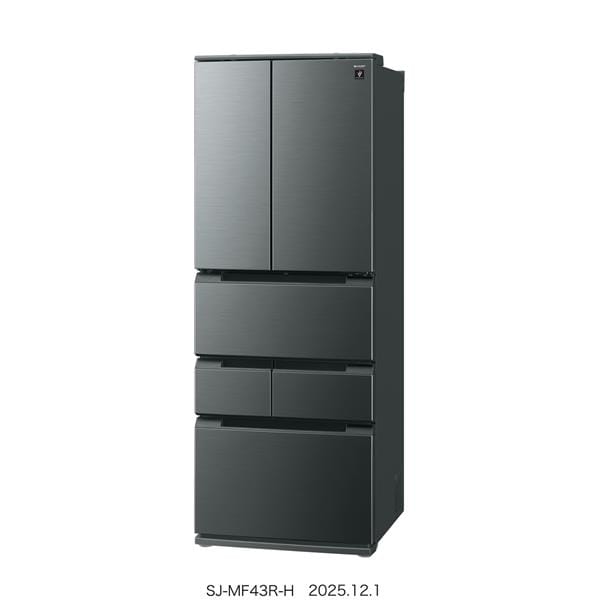 SHARP 冷蔵庫 FiT63シリーズ [6ドア/観音開き/429L/ダスクダークメタル 
