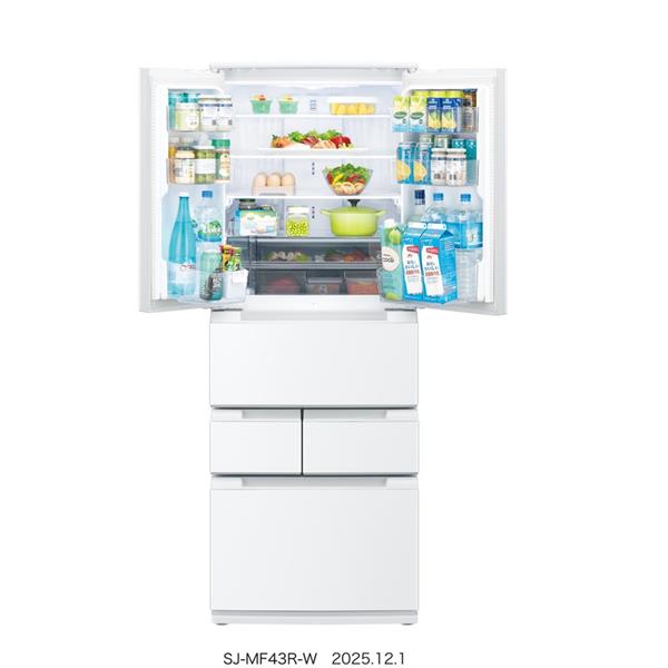SHARP 冷蔵庫 FiT63シリーズ [6ドア/観音開き/429L/ブラストホワイト