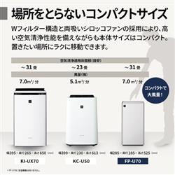 SHARP 空気清浄機 【Purefit 適用畳数：空清31畳/プラズマクラスター
