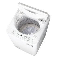 SHARP 全自動洗濯機 [高濃度洗浄 時短コース] 【洗濯5.5kg/ホワイト