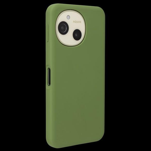 SHARP AQUOS sense10用 SHARP純正シリコンケース カーキグリーン XN